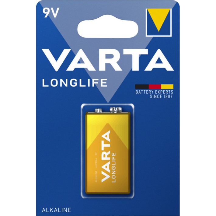 Μπαταρία Αλκαλική LONGLIFE 9V VARTA